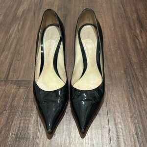 gianvito rossi black Patent Leather Pumps, Size 10 (40)